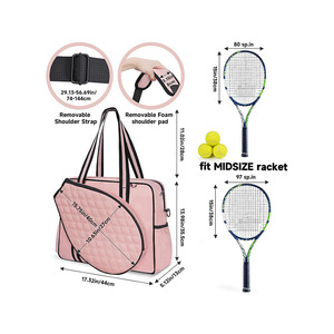 Sac de raquette de tennis en nylon de grande capacité personnalisé directement de l'usine pour le commerce extérieur - Product Image 3