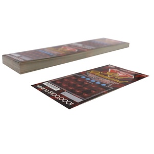 Fabricante OEM Profesional de Boletos de Lotería Personalizados con Impresión de Alta Calidad y Funciones de Juego Rasca y Gana - Product Image 4