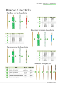 Ensemble de baguettes jetables en bambou professionnelles, <span class=keywords><strong>vaisselle</strong></span> et articles de table élégants à vendre - Product Image 6