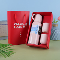 Bouteille isotherme 500 ml avec couvercle-gobelet en acier inoxydable 304, flasque sous vide isolée pour le bureau, l'école et le sport