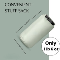 Couverture de camping douce anti-rayures avec doublure, sans odeur, garnissage en duvet de canard propre, confortable pour les campeurs ayant une peau sensible