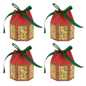 Giáng sinh Kẹo hộp đầy màu sắc Băng Goodies điều trị hộp bông tuyết cây độ dày cho ăn vặt Xmas gói quà tặng - Product Image 3