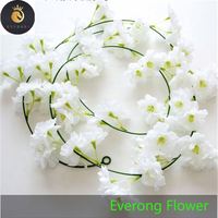 Grosir bunga sakura buatan kain sutra anggur dekorasi Hotel pesta pernikahan desain ruang pamer