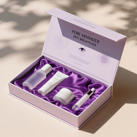 Boîtes d'emballage rigides magnétiques personnalisées pour produits de soin de la peau, cosmétiques, emballages cadeaux en papier avec fermeture magnétique pliable