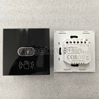 Interrupteur de mouvement infrarouge intelligent Tuya WIFI BLE pour panneau en verre, commande tactile, taille 86x86, contrôle intelligent de l'éclairage, compatible Google Assistant