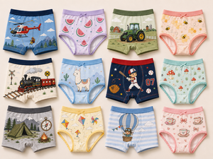Calzoncillos para Niños y Niñas, Surtidos al por Mayor, Tallas y Diseños Variados, Ropa Interior Infantil, Mezcla Aleatoria, Hecho en China, Modelo 2026.4 - Product Image 1