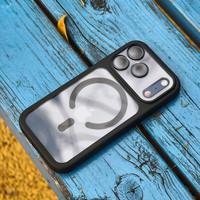 Casing Magnetik Mewah untuk iPhone 17 Pro Max, Bahan PC TPU Transparan Anti Benturan dengan Tombol Logam Premium & Kontrol Kamera Pintar