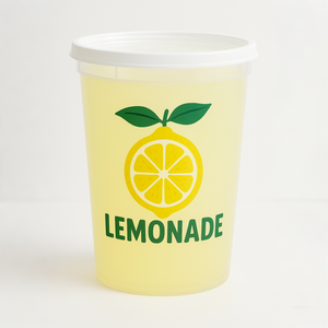 Hộp đựng thức ăn nhựa tròn có logo tùy chỉnh 16/24/32 oz, cốc nhựa PP đựng súp nóng, cốc dùng một lần, cốc đựng nước chanh, nước chanh có nắp - Product Image 3