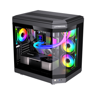 LOVINGCOOL Tandem connessione ARGB ventola 12025mm custodia per <span class=keywords><strong>Computer</strong></span> <span class=keywords><strong>Gaming</strong></span> <span class=keywords><strong>CPU</strong></span> Cooler per Pc radiatore in rame ventola telecomando - Product Image 6
