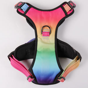 เสื้อกั๊กสุนัขผ้าออกซ์ฟอร์ดสำหรับเดินกลางแจ้ง,เสื้อกั๊กสุนัขขนาดใหญ่ RGB สะท้อนแสงชาร์จได้มีไฟ LED สำหรับควบคุมสัตว์เลี้ยง - Product Image 4