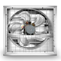 Tailles variables Montage mural Type de boîte Extracteur d'air industriel Volaille Serre Ventilation Ventilateur d'extraction