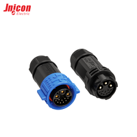 Connecteur circulaire hybride haute densité M25 3+9 broches 30A 5A 300V 60V IP67, ensemble prise mâle et prise femelle à verrouillage par poussée
