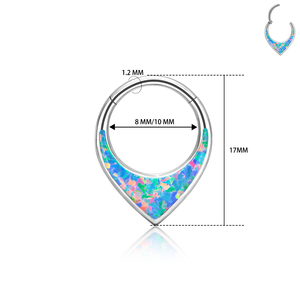 Pendientes de Aro <span class=keywords><strong>para</strong></span> <span class=keywords><strong>la</strong></span> <span class=keywords><strong>Nariz</strong></span> con Forma de Corazón en Acero Inoxidable 316, Plateados con Acabado Brillante, Diseño Sin Costuras <span class=keywords><strong>para</strong></span> Piercings Nasales, Joyería Corporal - Product Image 5