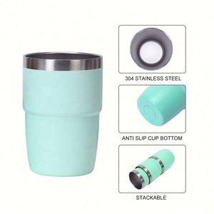 Nuevo en 2025: Vasos Apilables de Metal Reutilizables para Café/Vino de 4oz/6oz/8oz, Mini Vasos con Logotipo Personalizado, Libres de BPA - Product Image 4