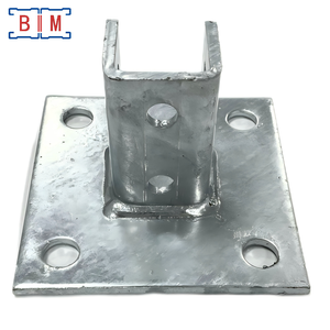 Support de plaque de base en acier carré électrogalvanisé/HDG pour profilé Unistrut - Product Image 3