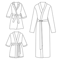 Peignoir en tissu éponge de bambou personnalisé pour femme, à manches longues, uni, respirant, robe de nuit, peignoir de bain, robe de chambre pour femme, style kimono