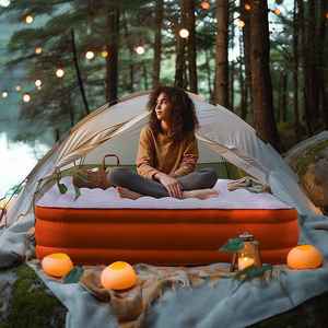 <span class=keywords><strong>Matelas</strong></span> pneumatique surélevé en tissu King Size avec <span class=keywords><strong>pompe</strong></span> rechargeable 4000mAh Ultra confortable et durable pour le <span class=keywords><strong>camping</strong></span> à domicile - Product Image 3