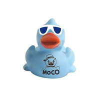 Ensemble de canards en caoutchouc mélangés de 3 pouces respectueux de l'environnement avec logo personnalisé jouets multicolores pour les fêtes de baby shower