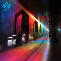 Fontaine numérique en cascade en acier inoxydable Dewy avec éclairage DMX 512/RGB, garantie de 2 ans - Utilisation en extérieur