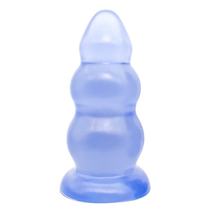 Giant Three <b>Bead</b> Anal Plug Expansion Device for Men Extra <b>Large</b> Size Black Skin Blue 100% Waterproof Real Touch Feeling - Product Image 6