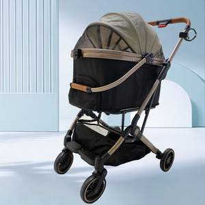 Carrito <span class=keywords><strong>de</strong></span> Paseo Plegable Ligero <span class=keywords><strong>de</strong></span> Lujo JXB, Desmontable y Portátil, con Transportín <span class=keywords><strong>para</strong></span> Gatos, <span class=keywords><strong>para</strong></span> <span class=keywords><strong>Perros</strong></span> Pequeños y Gatos - Product Image 5