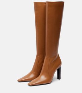 Nouveautés 2025 - Bottes à talons blocs pour femmes, automne-printemps, hauteur genou, pour femmes sexy - Product Image 2