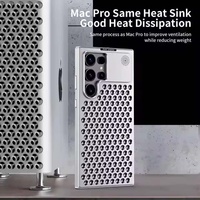 S25 nouveau modèle étui de téléphone portable Ultra protecteur couvercle en aluminium d'aromathérapie en aluminium creux pour étui de téléphone à Dissipation thermique