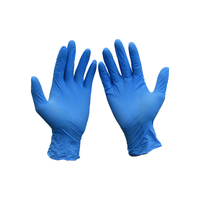 Gants en nitrile, produit de qualité, bon marché, bleu, poudre, essai gratuit de la chine, pièces