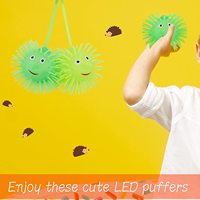 Balle lumineuse LED, balle sensorielle qui clignote, jouet anti-stress, balle lumineuse LED qui clignote, jouet en TPR à picots, hérisson lumineux