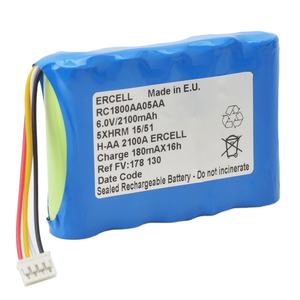 Pour batterie Fresenius RC1800AA05AA H-AA1800B <span class=keywords><strong>Agilia</strong></span> Fresenius Kabi INJECTOMAT <span class=keywords><strong>AGILIA</strong></span> IS INJECTOMAT <span class=keywords><strong>AGILIA</strong></span> RC2 6V 2100MAH 145g - Product Image 1