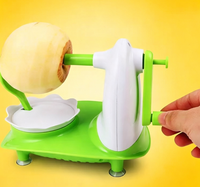 Duurzame plastic handmatige multifunctionele fruitenschiller met roestvrijstalen mes, makkelijk schoon te maken, handmatige appelenschilmachine 2026