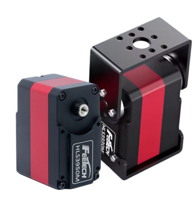 50KG 60KG Torque Control 12V Dual Shaft Robot Servo HLS3950 HLS3960 Feetech Servo for Embodied Intelligent Robot Arm Gripper