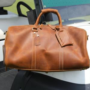 Accessori da viaggio portatili in pelle vera borsa da Golf in stile europeo americano stile retrò - Product Image 6