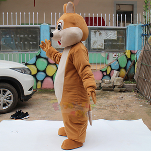 Disfraz de Mascota de Ardilla con Muñeco, Disfraz de Mascota con Batería para Adultos, Personalizado, para Fiestas de Navidad, Halloween, Televisión - Product Image 3