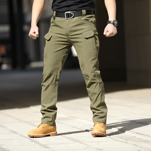 Men's <strong>Elastic</strong> Tactical Cargo Pants High Quality Waterproof Hiking Multi Functional Pockets Security <strong>Work</strong> Pants <strong>Trousers</strong> - Product Image 6