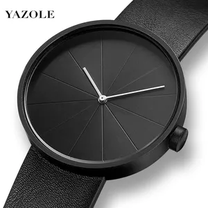 YAZOLE 520, новый дизайн, индивидуальные часы для лица, водонепроницаемые ультратонкие часы из натуральной кожи, с ремешком для бега, поставщик