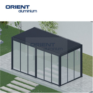 Fabbrica diretta giardino esterno Free Standing Veranda in alluminio Veranda Veranda in vetro casa bioclimatica Pergola - Product Image 6