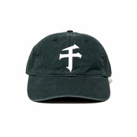 Topi Baseball Dad Hat Bordir 3D Logo Custom Hijau, Katun Lembut Cina, Dapat Disesuaikan, Unisex, Vintage Streetwear, Grosir OEM