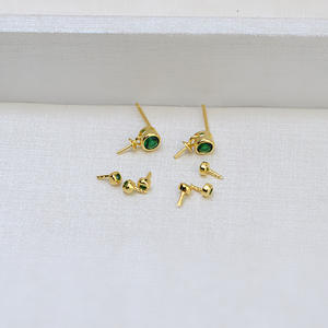 Pendientes de Perlas Barrocas de Plata 925 Hechos a Mano con Colgante de Perla de Forma Versátil, Accesorio de Base Hueca para Mujer - Product Image 3