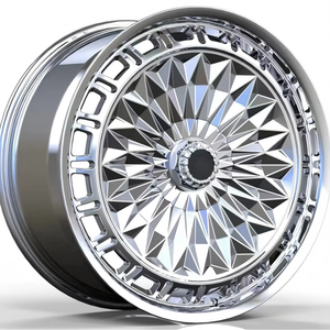 <span class=keywords><strong>Jantes</strong></span> en alliage d'aluminium forgé de qualité supérieure, légères, deux pièces, 18-22 pouces, pour modification de voiture - Product Image 2