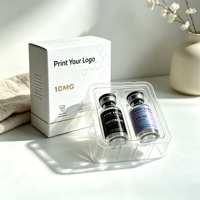 Étiquettes personnalisées pour petits flacons de peptides 3ml 5ml 10ml 20ml, autocollantes, imperméables, résistantes aux UV, en vinyle, avec logo de marque laser