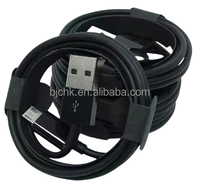 Câble de charge rapide pour téléphone portable en TPE noir 2A 1m USB-A vers Micro USB-A vers USB vers Type-C avec conducteur en cuivre pur
