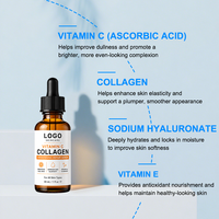 Sérum Visage Vitamine C & E Marque Blanche 30ml Acide Ascorbique Naturel Collagène Acide Hyaluronique Éclaircissant Anti-Âge Soin de la Peau