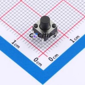 XDTD-6670H-D01 Tactile Switch Through hole Component (THT) Switch Single Pole Single Throw 2.6N Through Hole 7mm - Product Image 1