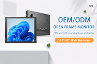 Écran tactile industriel HMI, moniteur, kiosque à cadre ouvert, panneau LCD pour distributeur automatique, automatisation d'usine