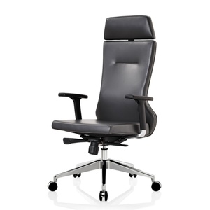 Wholesale Customizable Executive Leather Office Chair High Back Ergonomic Luxury Modern Swivel <b>Desk</b> Chair - Product Image 4