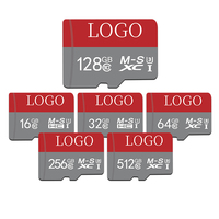 Fabrika Toptan Özel Logo Mikro TF Hafıza Kartı C10 U3 V30 32GB 64GB 128GB 256GB Stokta Telefonlar Tabletler Araç Kameraları için