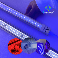 Lampes de luminothérapie pour le bronzage de la peau, panneau tubulaire bleu rouge IR 365 310 308nm UVA UVB LED, adaptées aux traitements du corps entier et du visage