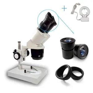 WF10X PCB焊接20X 40X带荧光灯的双目体视显微镜用于移动维修TX-3A-F