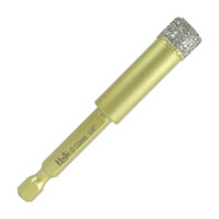 Forets diamantés brasés sous vide 12 mm pour perçage humide/sec, tige hexagonale, pour maçonnerie, porcelaine, carrelage céramique, granit, marbre